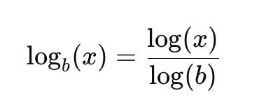 Ejemplo de cambio de base de logaritmos