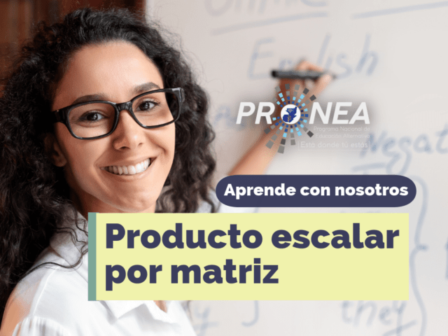 Producto escalar por matriz